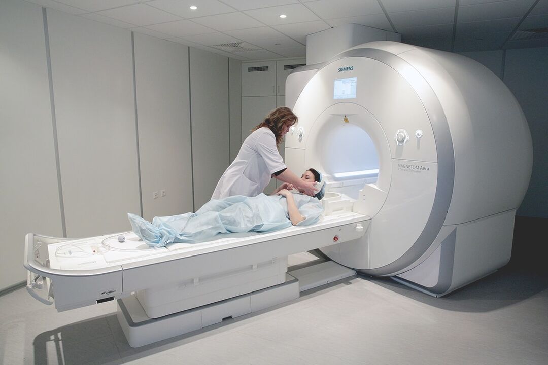 Diagnoza MRI osteochondrozy klatki piersiowej