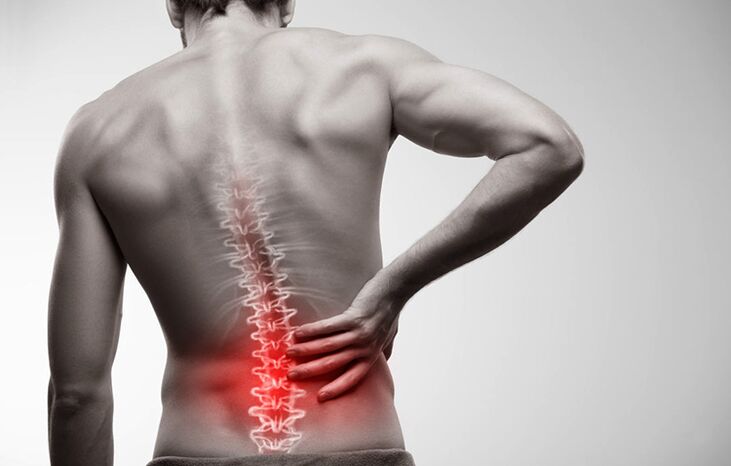 ból dolnej części pleców spowodowany osteochondrozą